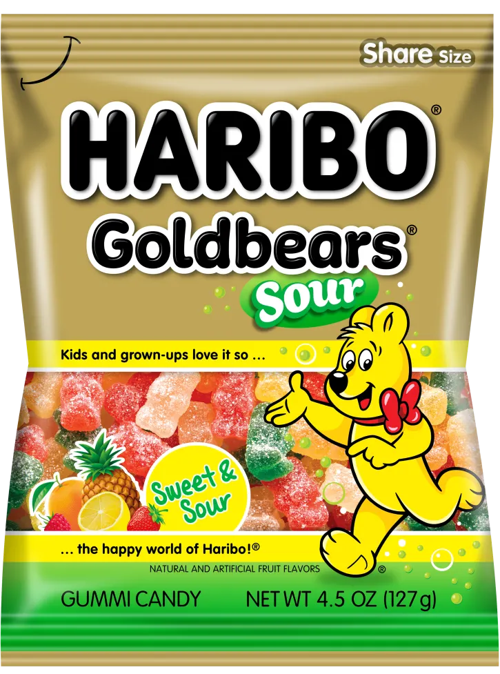 Haribo Sour Gold Bears (Case of 12)