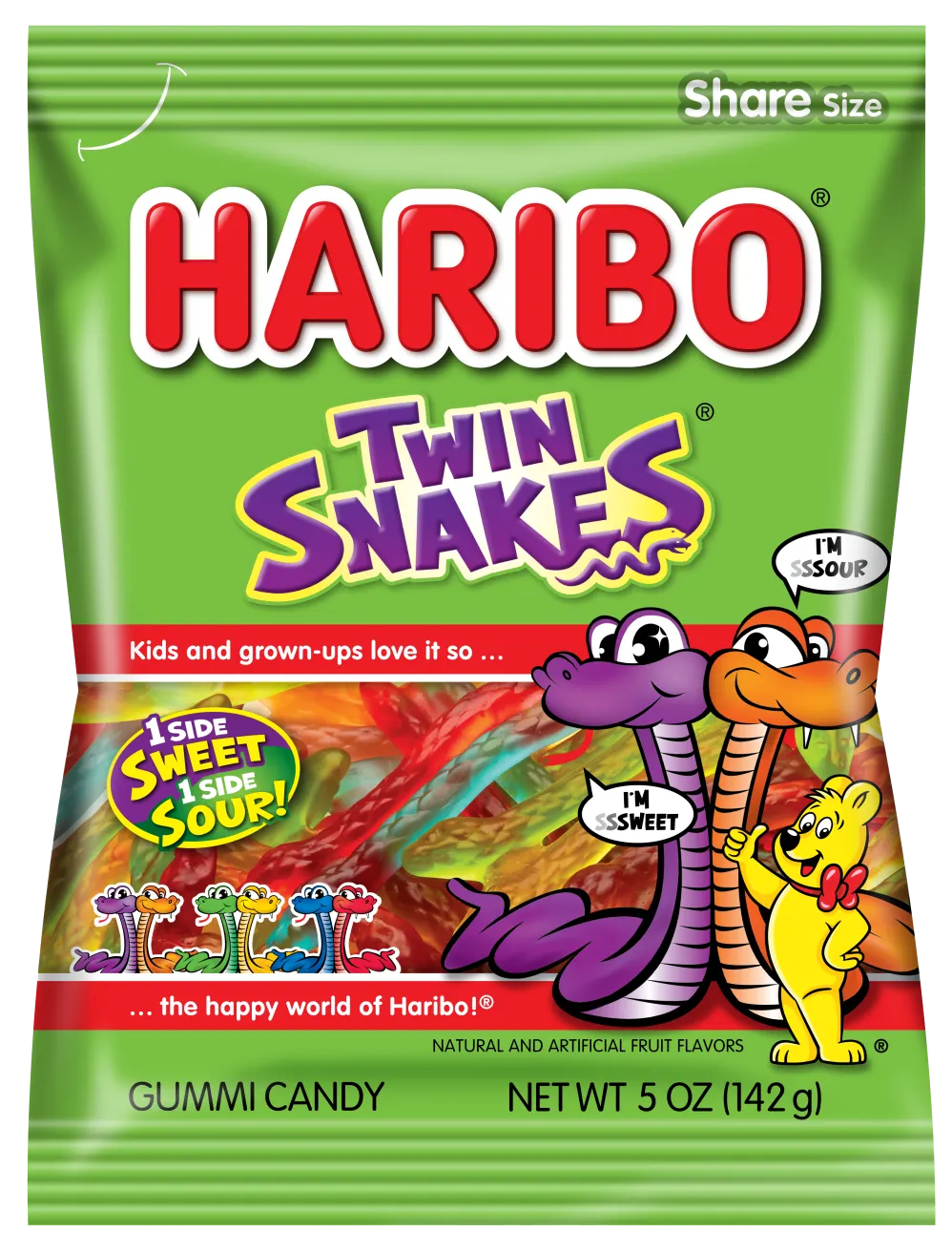 Haribo Twin Snakes (Case of 12)