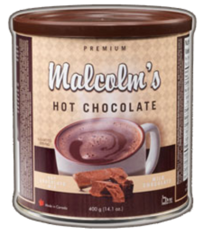 Malcolm's Premium Hot Chocolate 400g - Case of 12