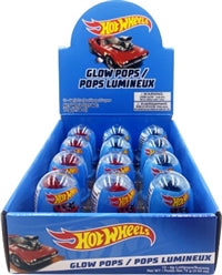 Hot Wheels Glow Pop Candy - 12ct