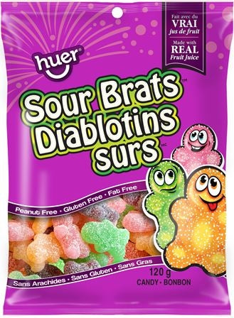 Huer Sour Brats Candy 120g (Case of 12)