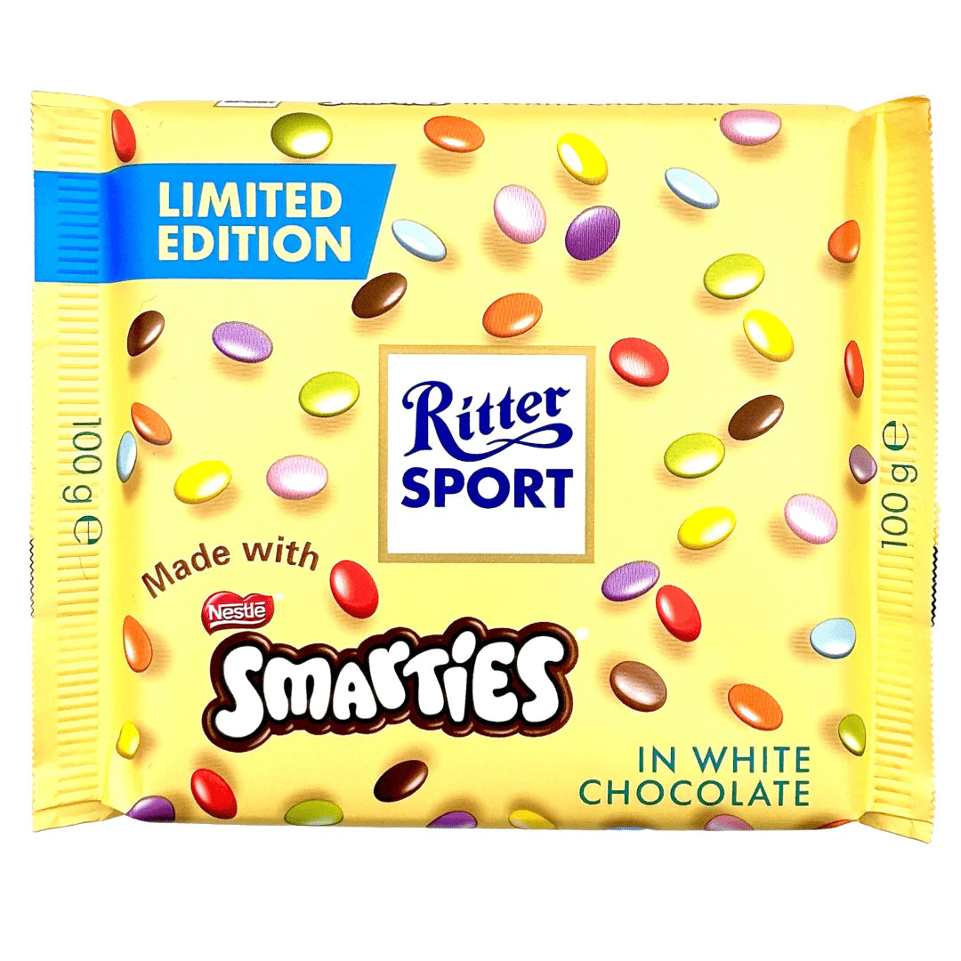 Ritter Sport White Chocolate Smarties - Limited Edition Bars - 11ct