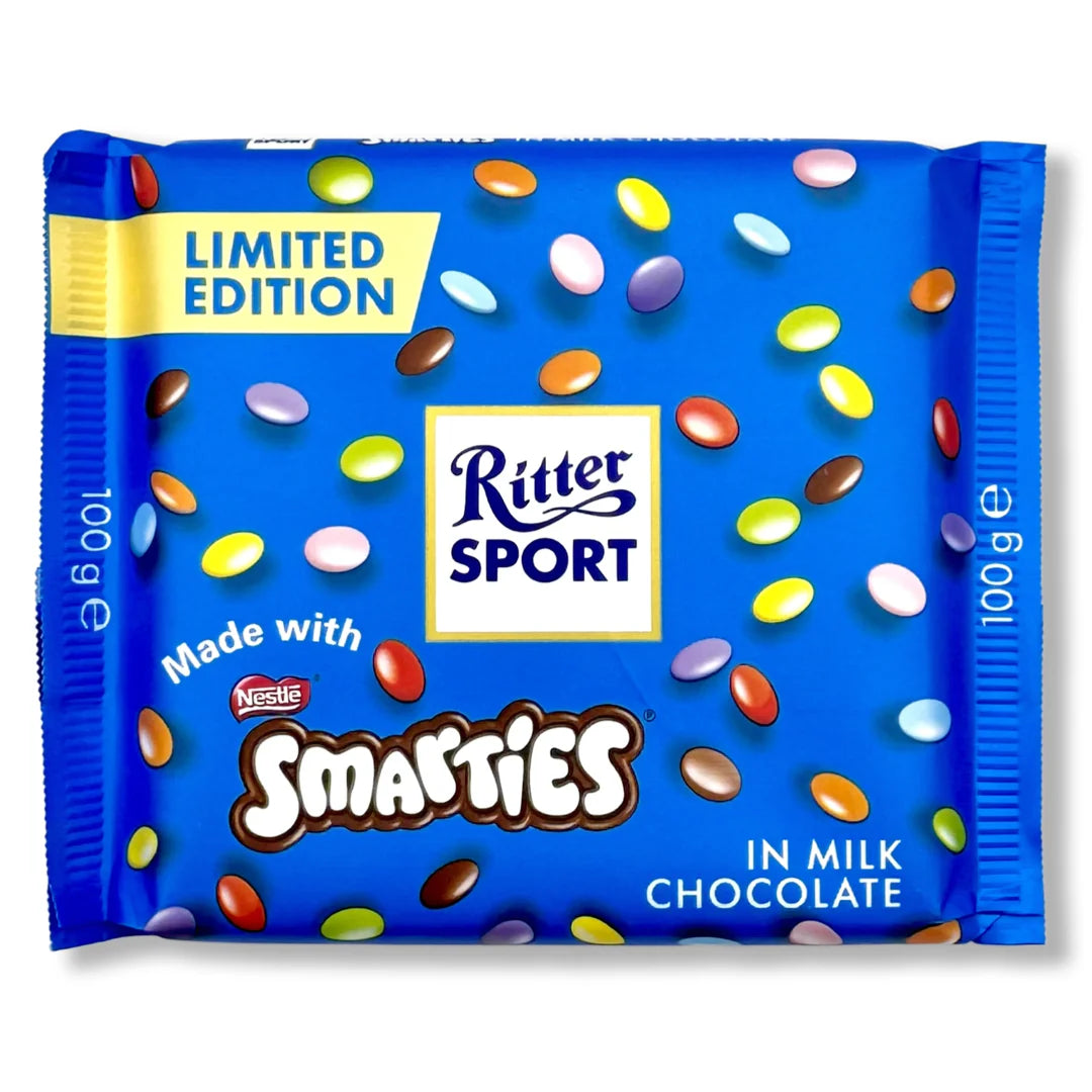 Ritter Sport Milk Chocolate Smarties - Limited Edition Bars - 11ct