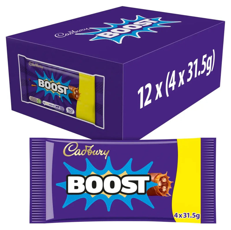 Cadbury Boost 4 Pack 126G - Case Of 12 - UK