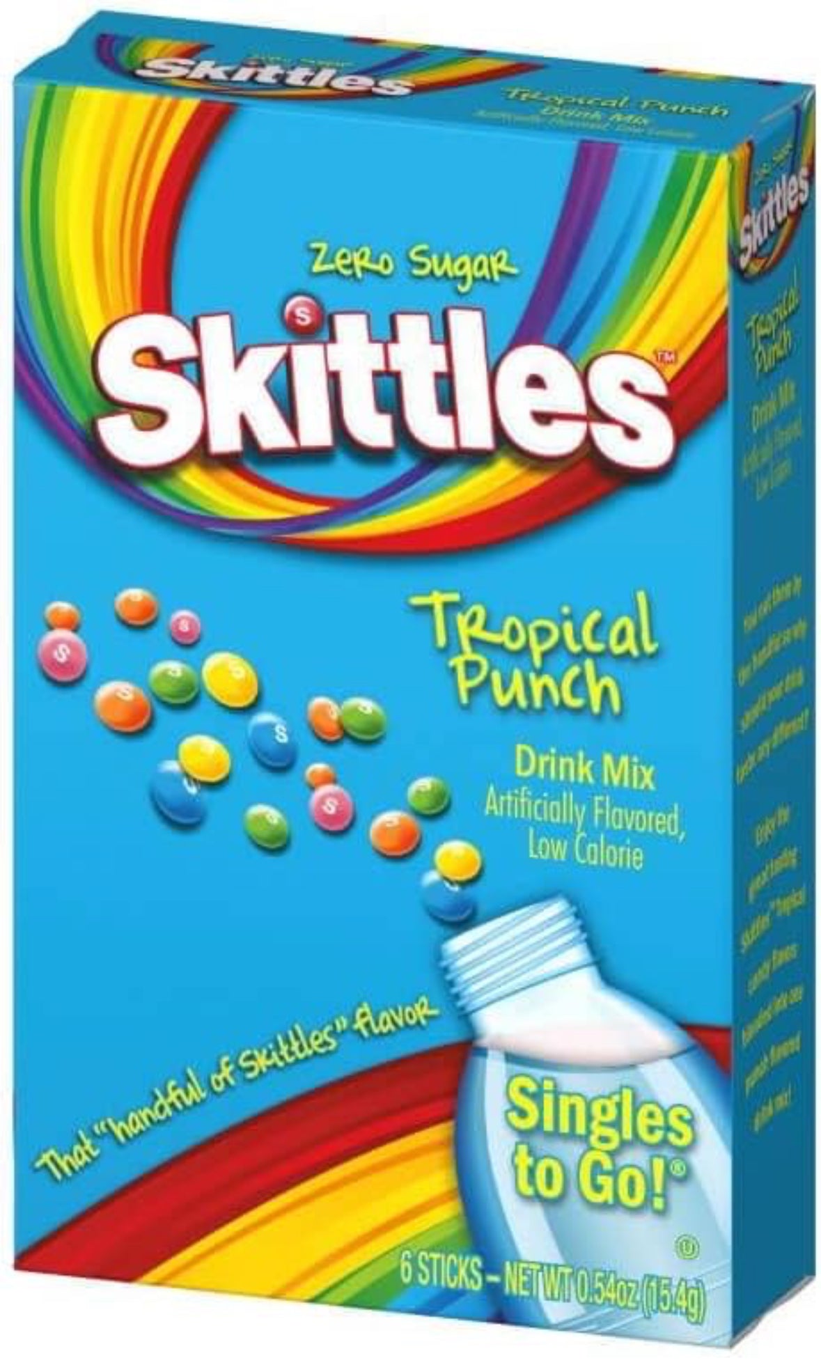 Skittles Singles to Go Drink Mix Tropical Punch - Case of 12