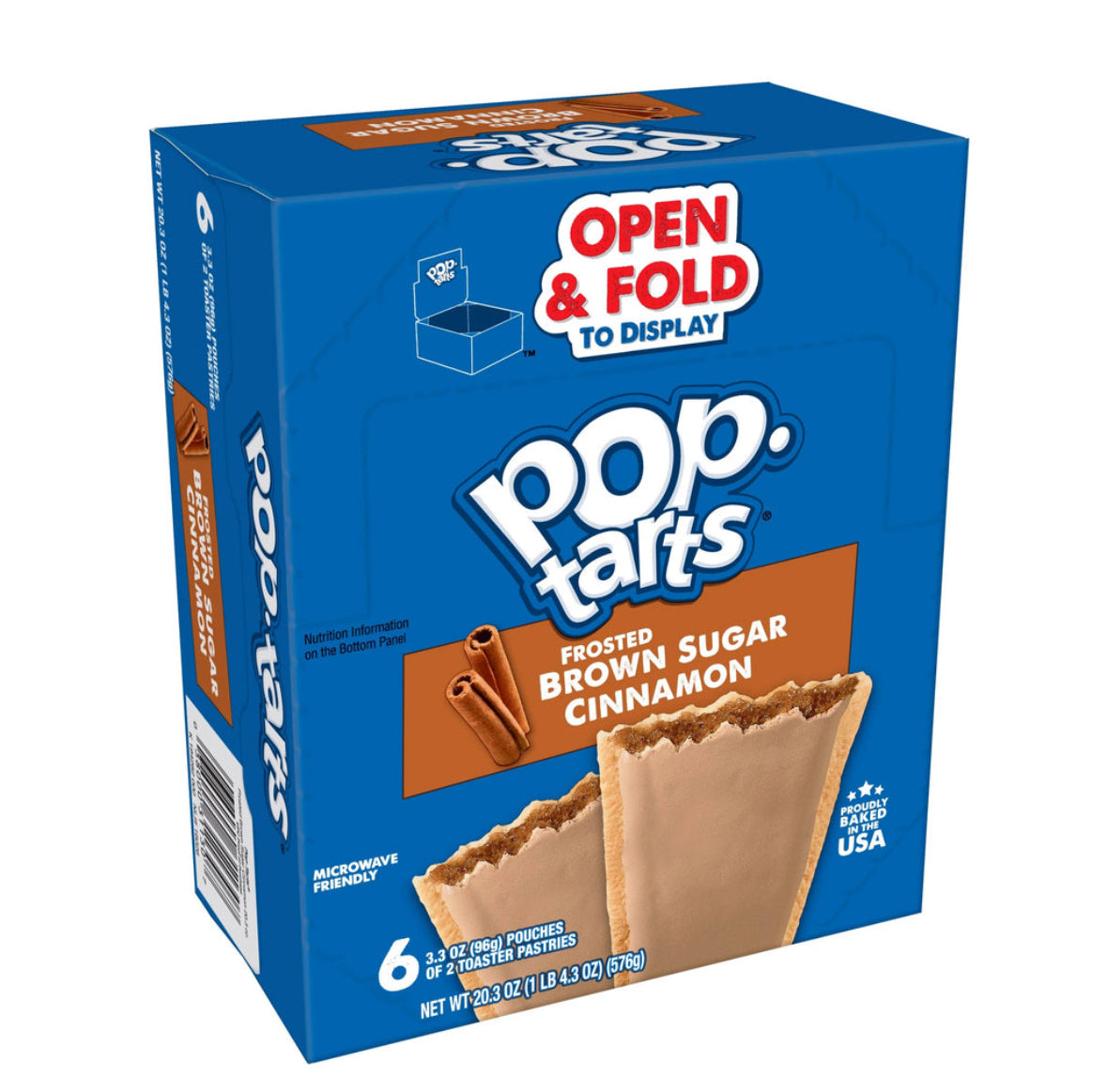 Pop Tarts Frosted Brown Sugar Cinnamon 576g - Box of 6