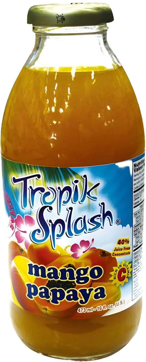 Tropik Splash Mango Papaya 473ml - Case of 12