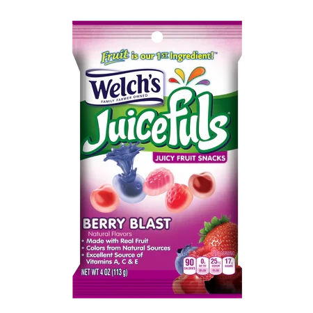 Welch's Juicefuls Berry Blast Peg Bag (Case of 12)