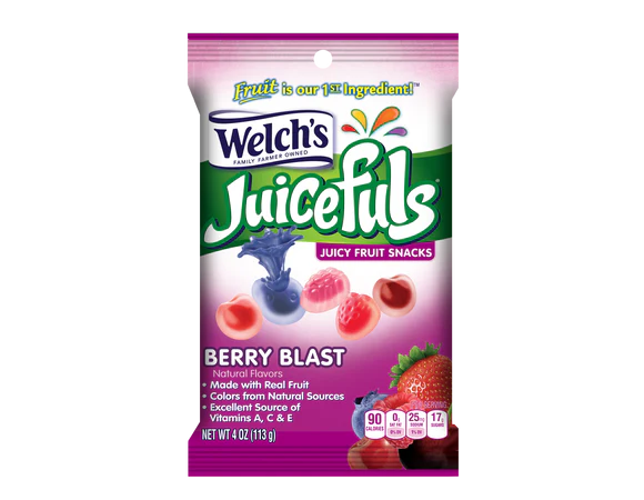 Welch's Juicefuls Berry Blast Peg Bag (Case of 12)