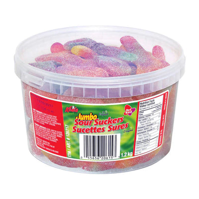 Red Band Jumbo Sour Suckers Tub 1.2kg