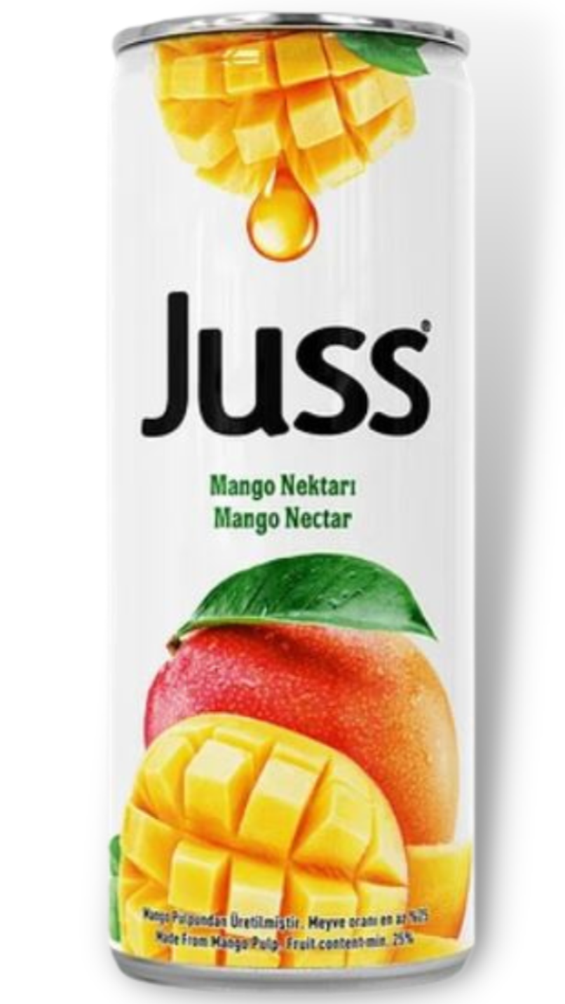 Juss Mango Fruit Drink 330ml - Case of 24 (Turkey)