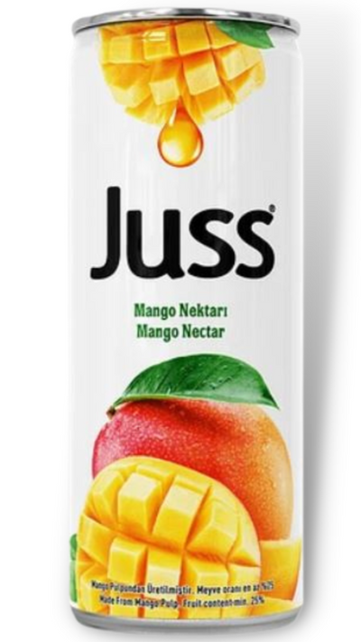 Juss Mango Fruit Drink 330ml - Case of 24 (Turkey)