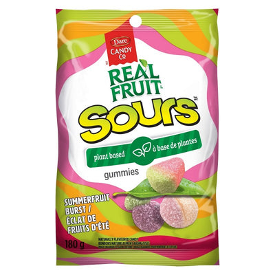 Dare Real Fruit Sours Summerfruit Gummies - Case of 12