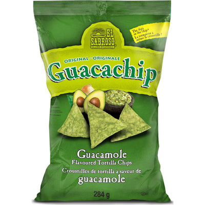 El Sabroso Guacachip Original Guacamole Tortilla Chips - Case of 12