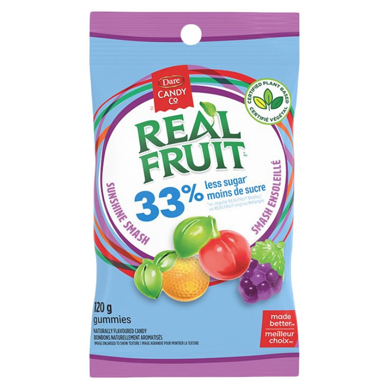 Dare Real Fruit Sunshine Smash Gummies - Case of 12