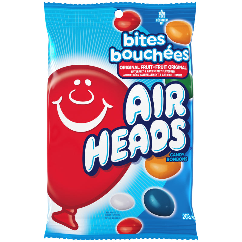 Airheads Bites Original Fruit 200g - Case of 12