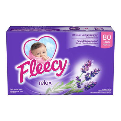 Fleecy Fabric Softener Sheets Relaxing 80'S