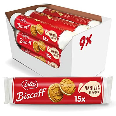 Lotus Biscoff Vanilla Sandwich Cookies 15x - Case of 9