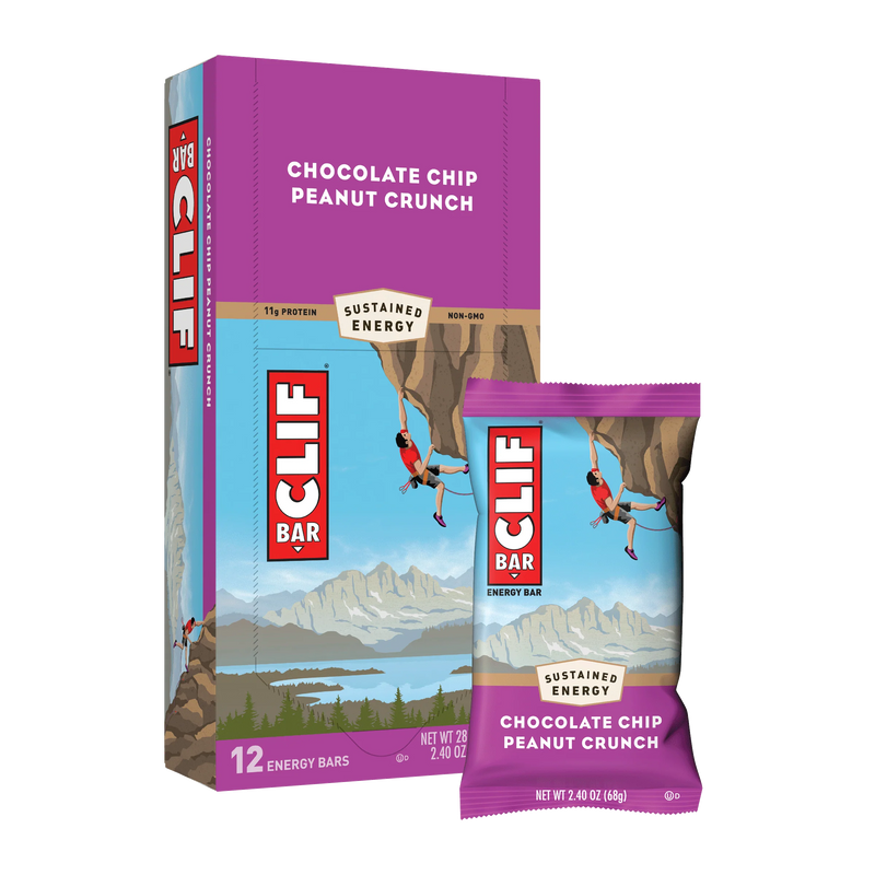 Clif Bar Chocolate Chip Peanut Crunch 68g - 12ct