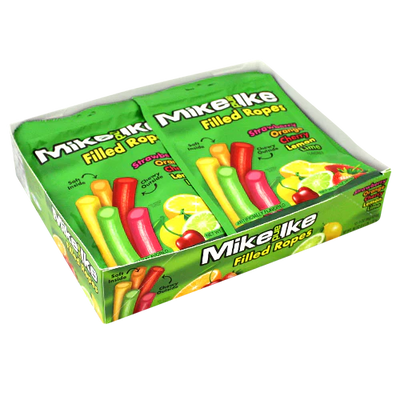 Mike & Ike Licorice Filled Ropes - 12ct