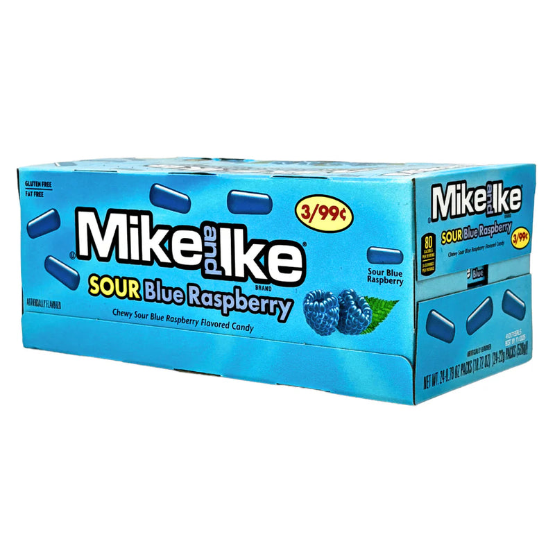 Mike & Ike Sour Blue Raspberry 22g - Case of 24