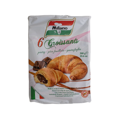 Milano 6 Croissants with Cocoa Cream 300g - Case of 8