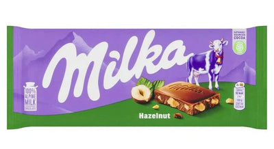 Milka Hazelnut Bar 100g (Case of 22) - UK