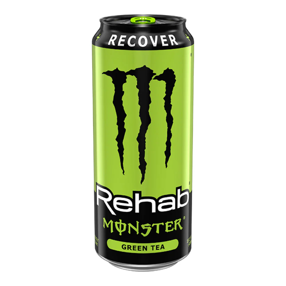 Rehab Monster Green Tea 458ml - 12 Pack