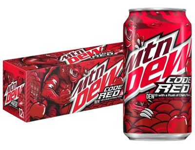 Mountain Dew Code Red Can - Case of 12