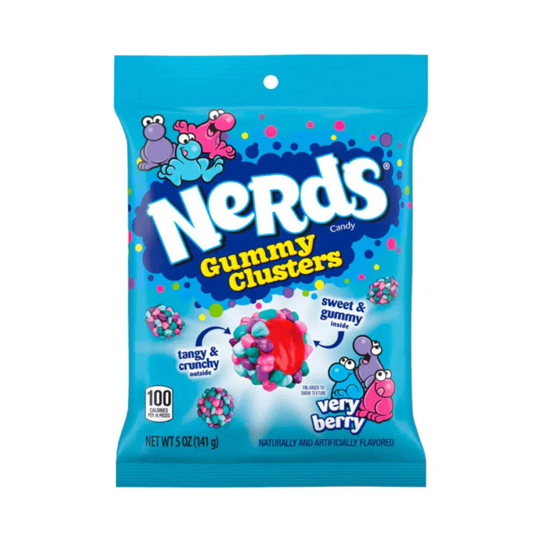 Nerds Gummy Clusters Very Berry 142g Peg Bag (Case of 12)