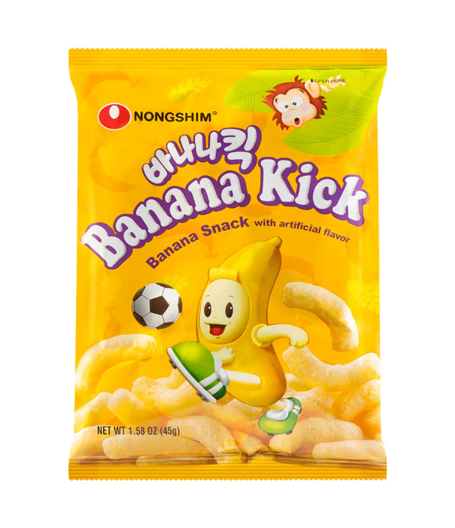 Nongshim Banana Kick Snack 45g (20 Units)