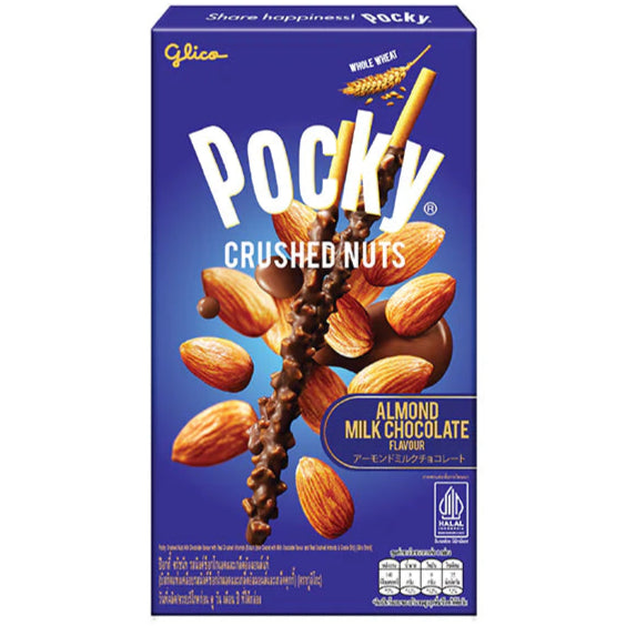 Pocky Crushed Nuts Milk Chocolate Sticks 25g - 10ct (Thailand)