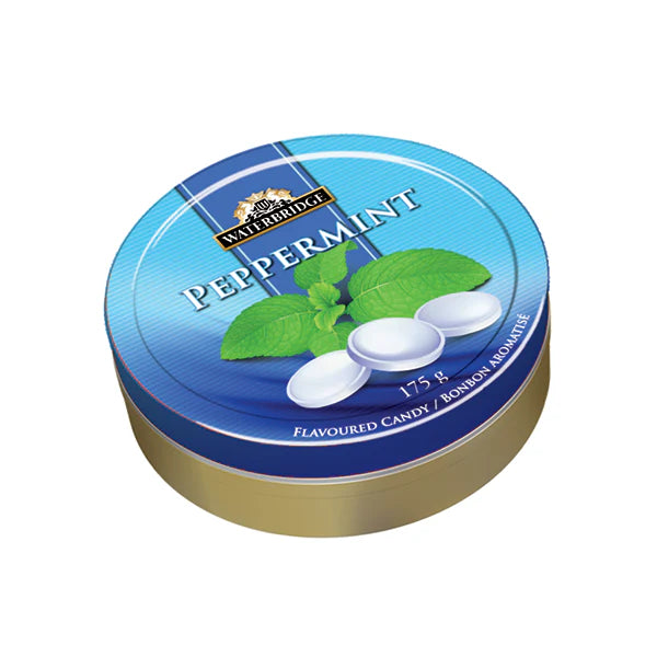 Waterbridge Peppermint Candy Tins (Case of 12)