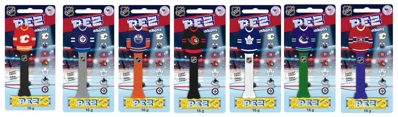 Pez Candy & Dispenser NHL Jersey - Case of 12