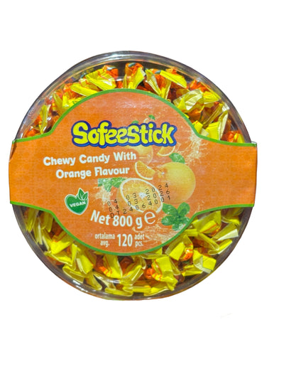 Sofeestick Chewy Candy Orange Sticks 800g - Turkey