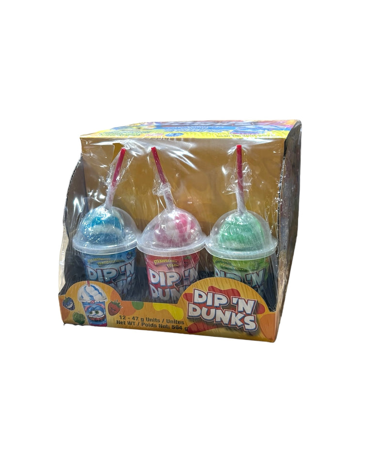 Dip’n Dunks Lollipop with Candy Cup - 12ct