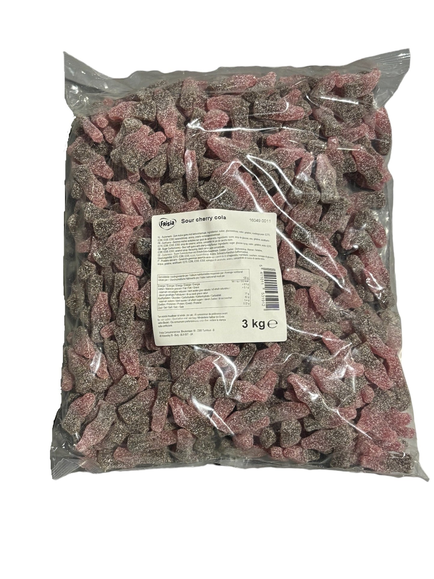 Frisia Sour Cherry Cola Bottles 3kg