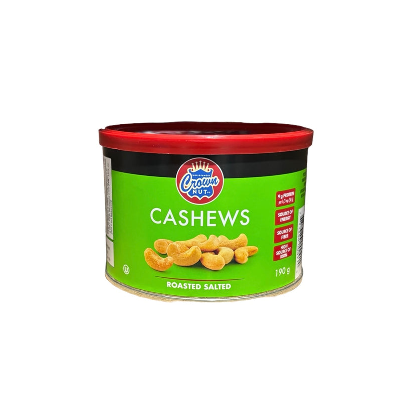 Crown Nut Cashews 190g - 12 Pack