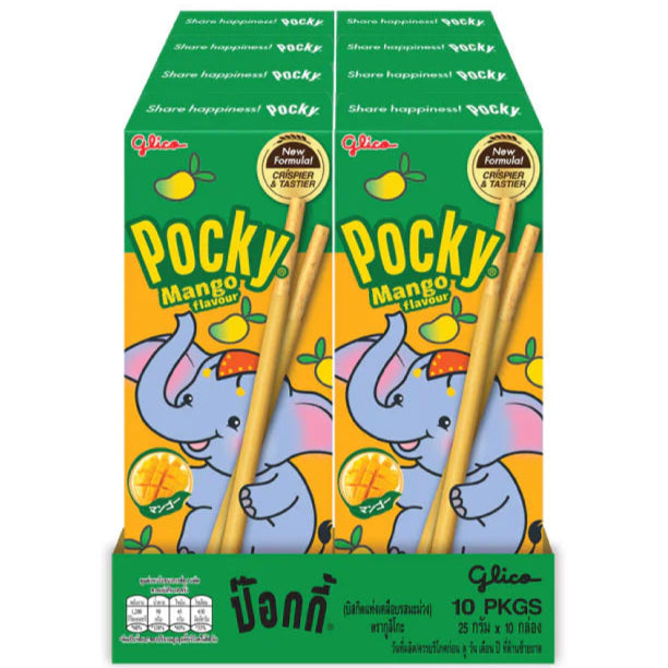 Pocky Mango Biscuit Sticks 25g - 10ct (Thailand)