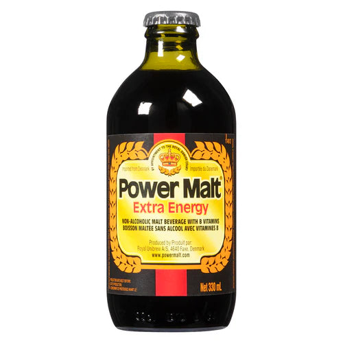 Power Malt Extra Energy Drink Btl 330ml - 24 Pack