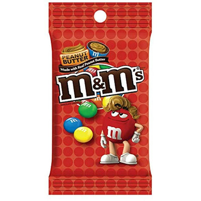 M&M's Peanut Butter Peg Bag 144.6g - Case of 12