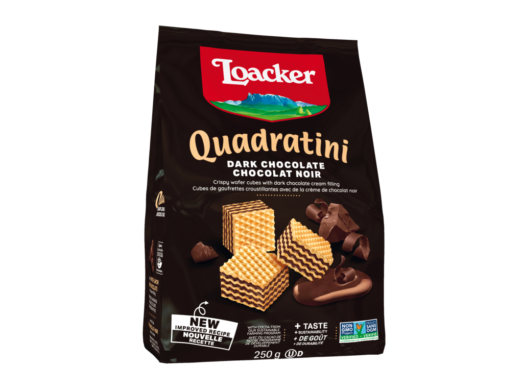 Loacker Quadratini Dark Chocolate Wafers 250G