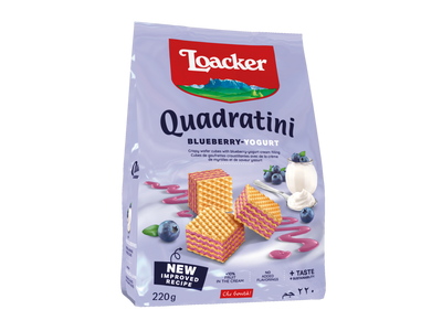 Loacker Quadratini Blueberry-Yogurt 220G