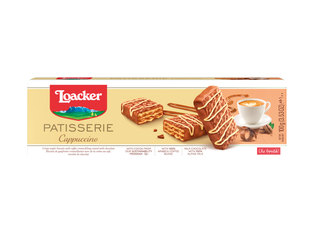 Loacker Patisserie Cappuccino Wafers 100g