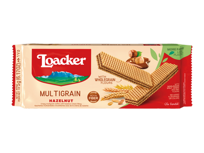 Loacker Multigrain Hazelnut 175g - Case of 18