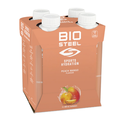 BioSteel Sports Hydration Peach Mango 500ml (4 Pack)