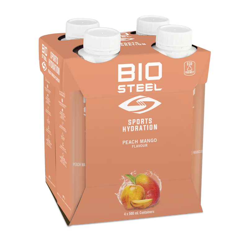 BioSteel Sports Hydration Peach Mango 500ml (4 Pack)