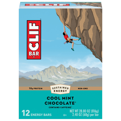 Clif Bar Chocolate Cool Mint 68g - 12ct