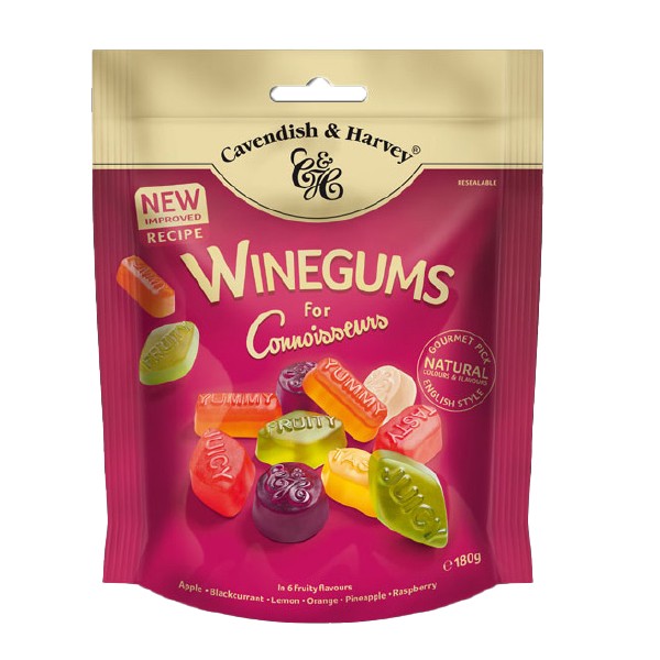 Cave Winegums for Connoisseurs Candy 180g - Case of 14