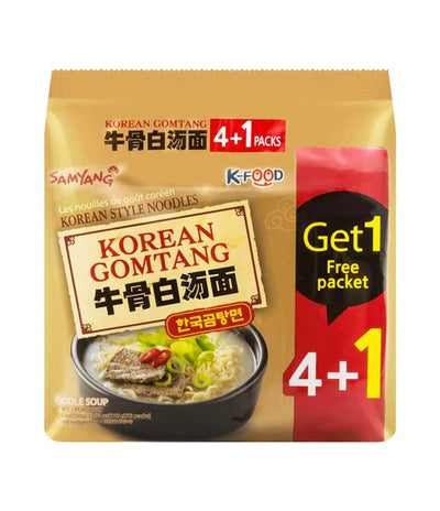 Samyang Korean Gomtang Noodle Soup 5 Pack - Korea (Case of 4)